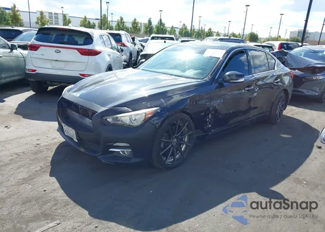 2015 Infiniti Q50 Premium from USA, damaged, VIN JN1BV7APXFM342798